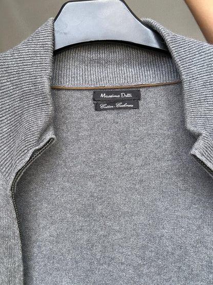 Gray Cotton Cashmere Knit Vest — additional view 9