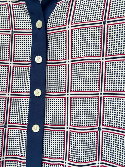 Tommy Hilfiger red and blue checkered dress, Lightweight summer dress,