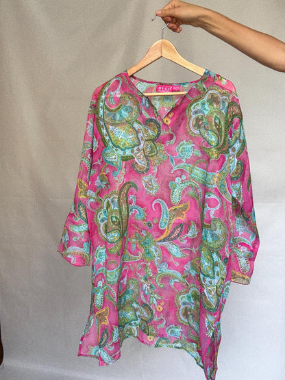 Bohemian Paisley Sheer Pool Dress — additional view 8