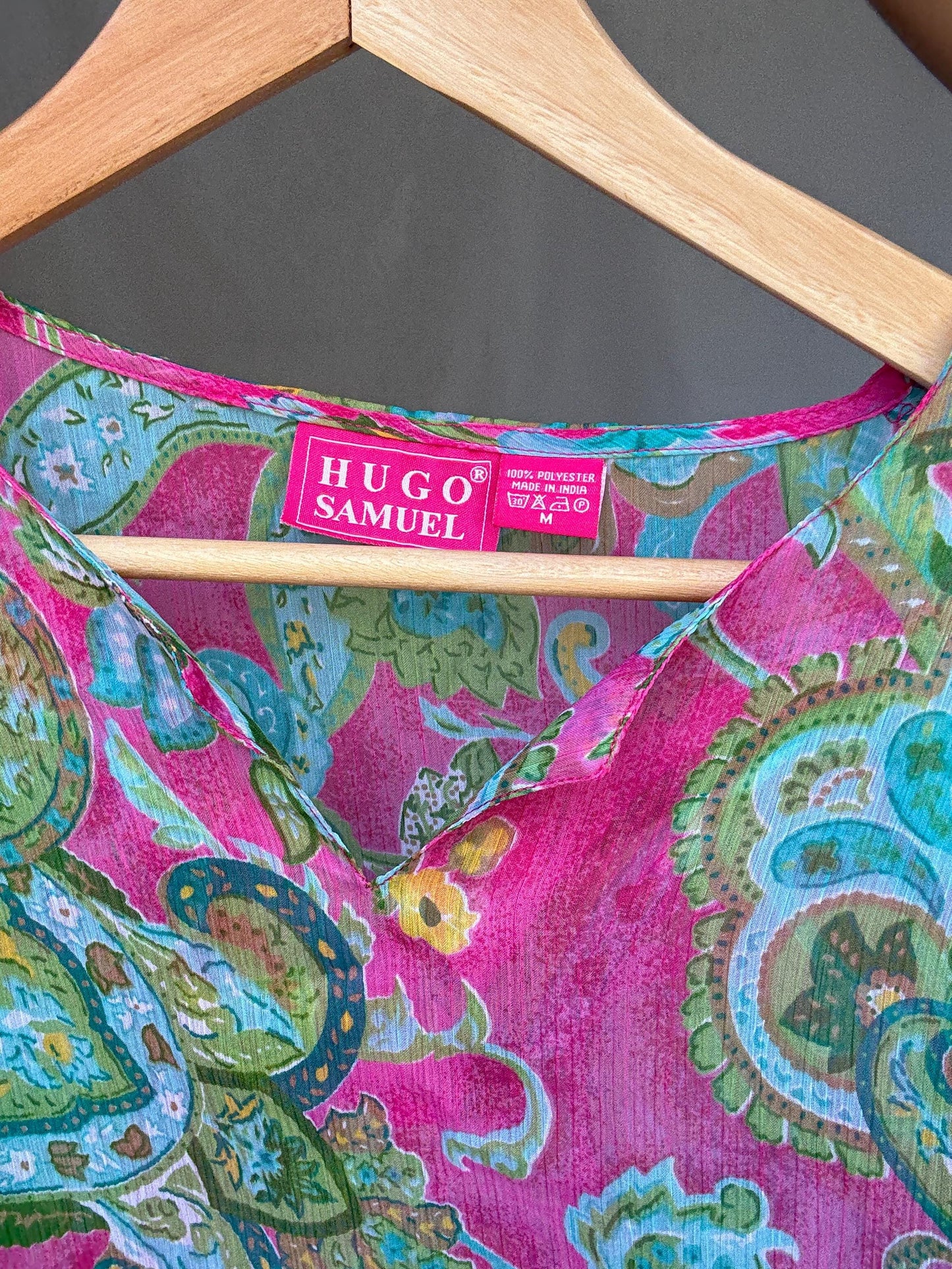 Vibrant paisley sheer dress with flowy fit, bohemian see through pool wear, Pool party outfit, Summer vacation beach style, US M