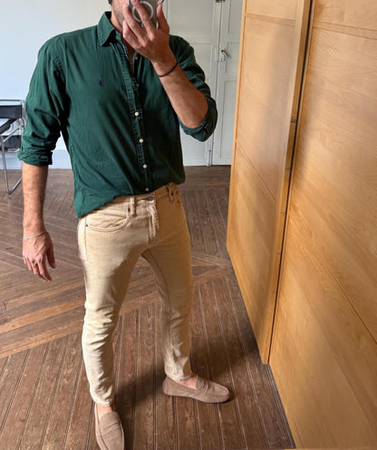 Vintage Levi's 512 Beige Tapered Jeans — additional view 5