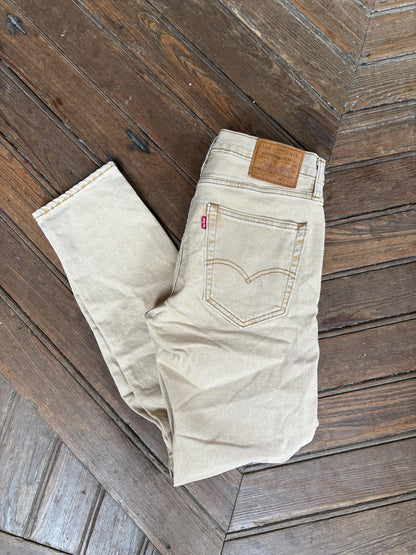 Vintage Levi's 512 Beige Tapered Jeans