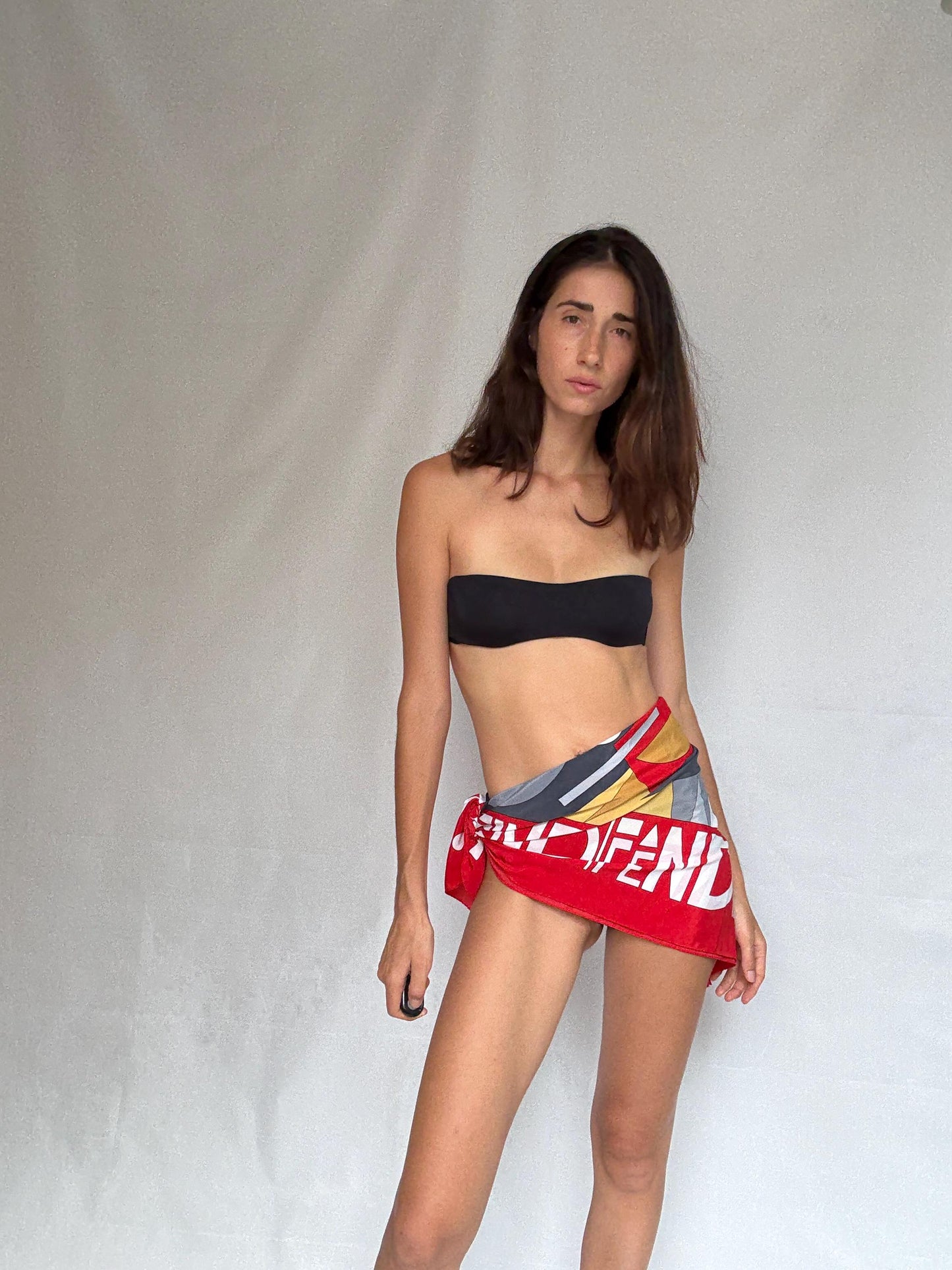 Vintage scarf, Fun playful summer top, Colourful wrap around accessory, Old money vibe, Sexy design pareo, Pool party skirt