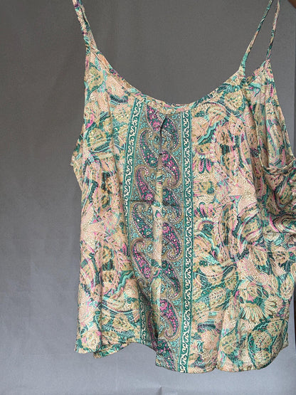 Silk Paisley Boho Camisole Top — additional view 9