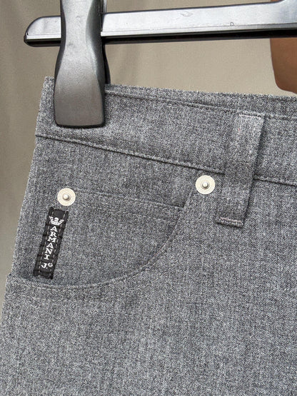 Vintage Grey Comfort Fit Trousers — additional view 13