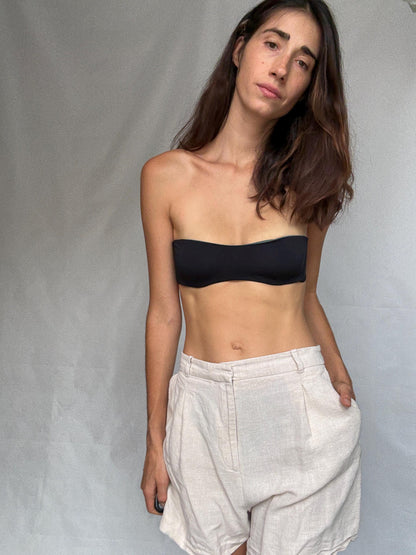 Vintage Light Beige Summer Shorts — additional view 8