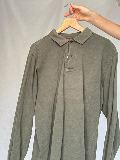 Vintage Moss Green Emidio Tucci Polo Shirt — additional view 15