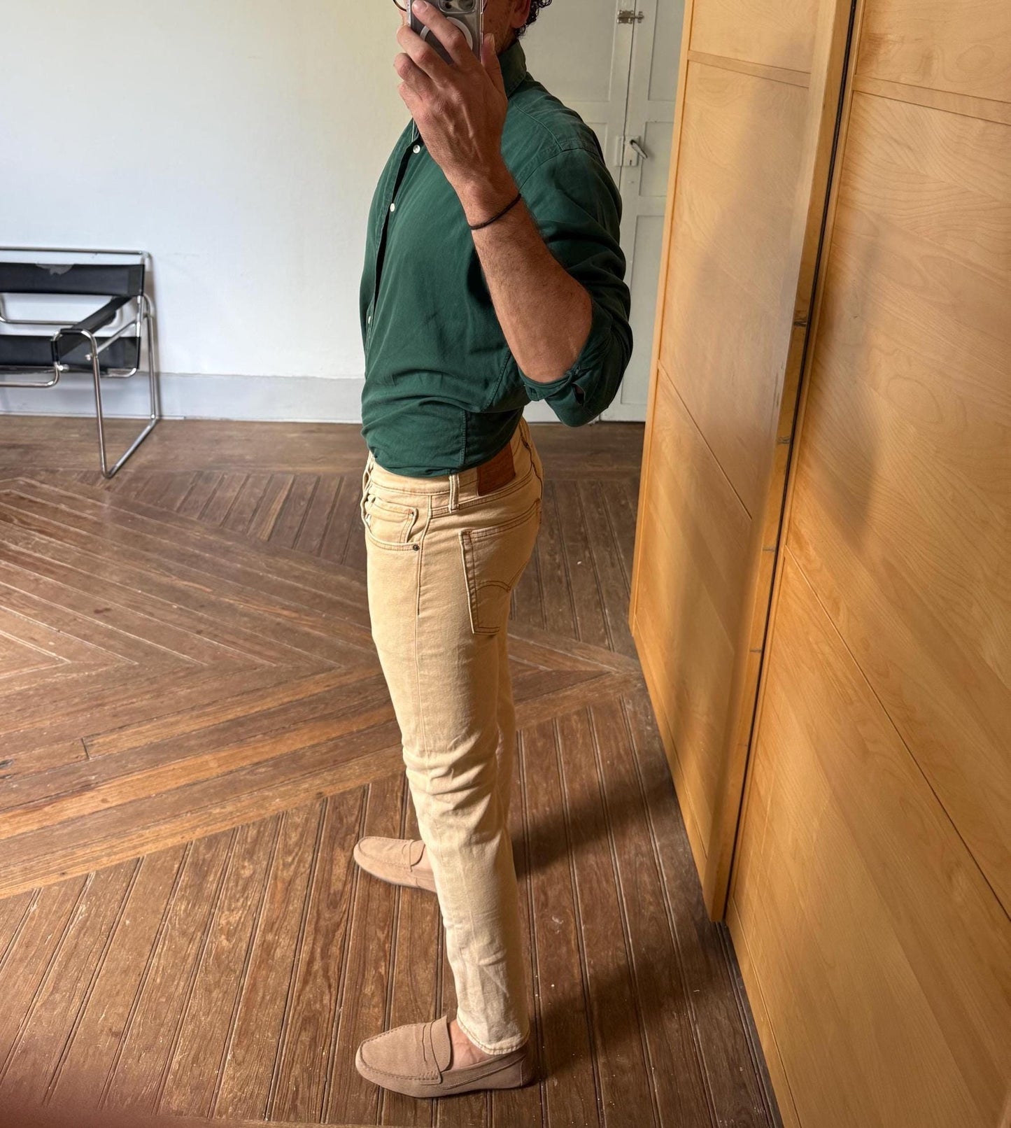 vintage Levi’s 512 beige jeans slim tapered fit premium denim Levi Strauss EU 40 US 30