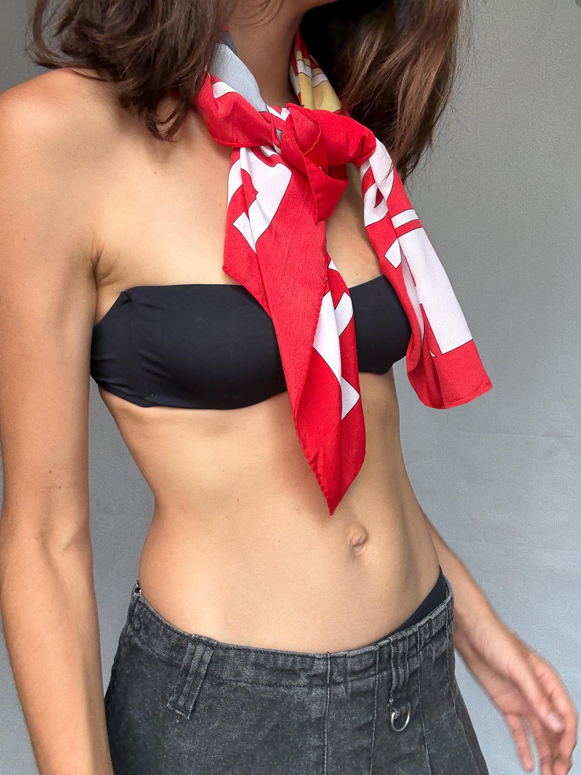 Vintage scarf, Fun playful summer top, Colourful wrap around accessory, Old money vibe, Sexy design pareo, Pool party skirt