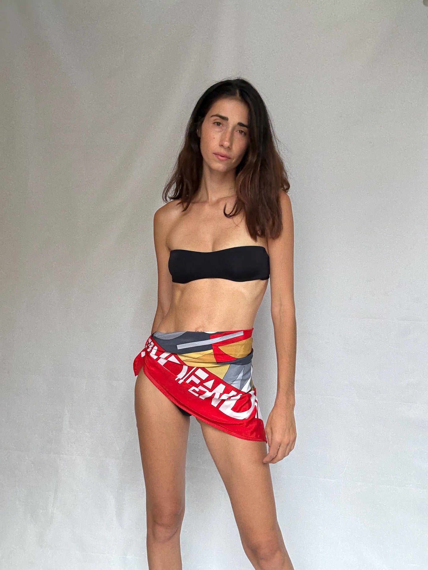 Vintage scarf, Fun playful summer top, Colourful wrap around accessory, Old money vibe, Sexy design pareo, Pool party skirt