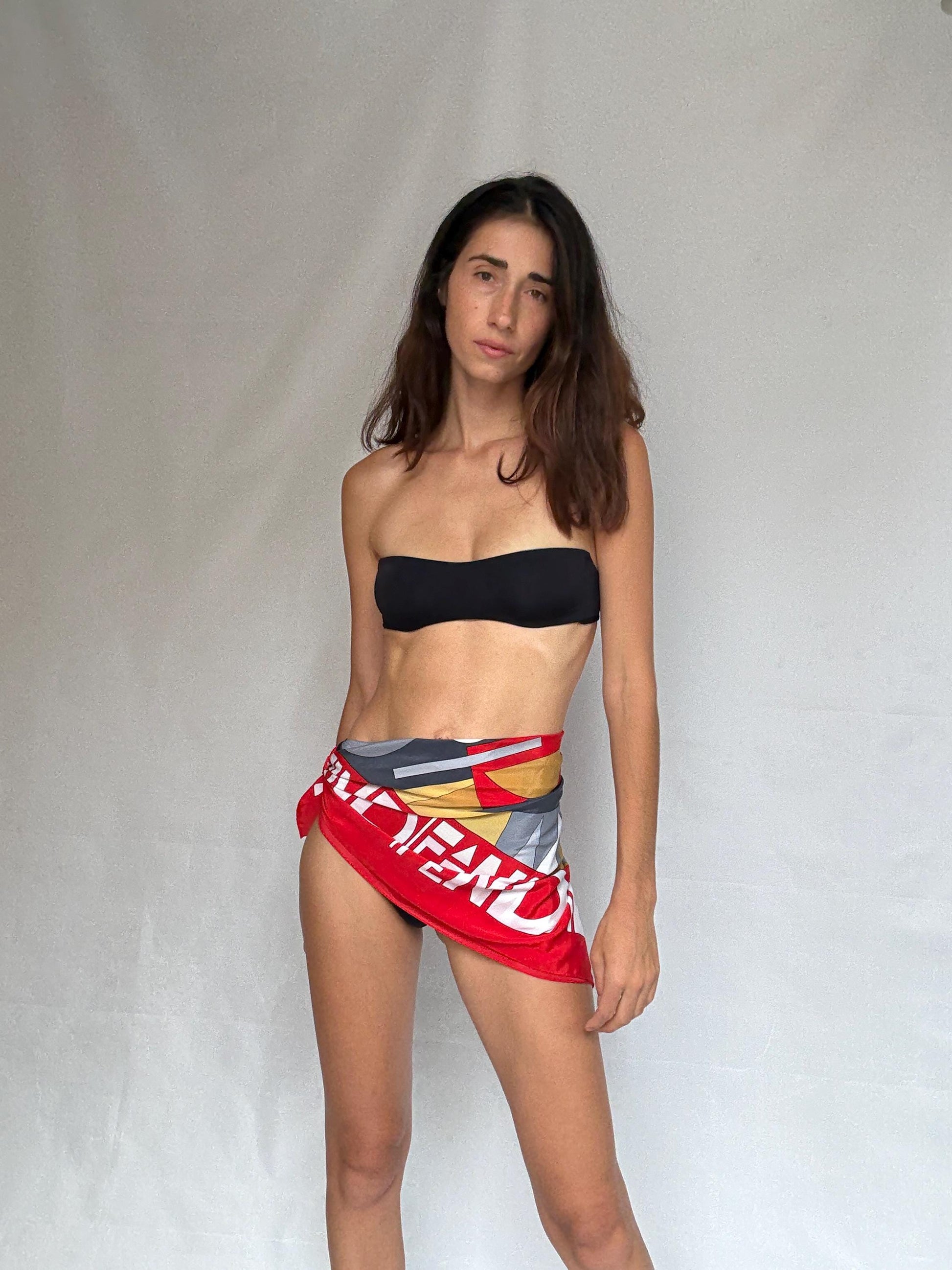 Vintage scarf, Fun playful summer top, Colourful wrap around accessory, Old money vibe, Sexy design pareo, Pool party skirt