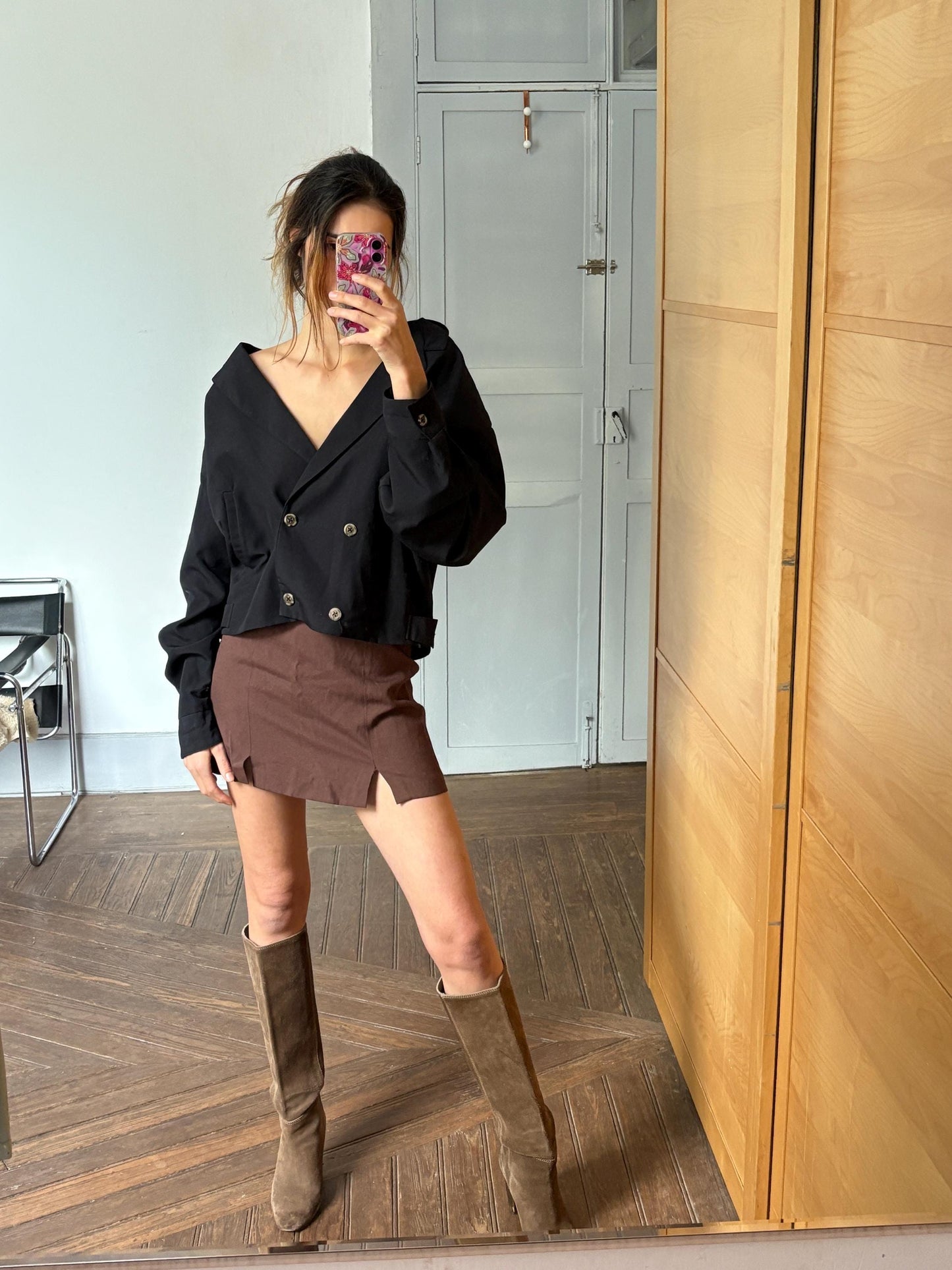 Vintage Italian Designer Jacket – Polbot Power Shoulder Moment