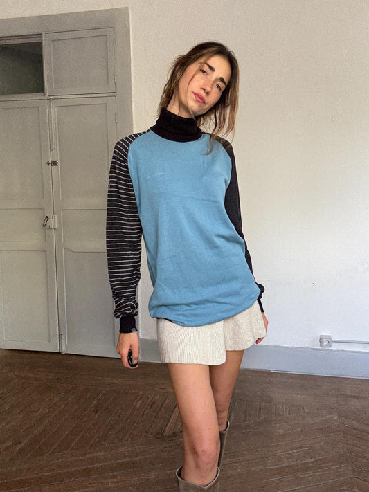 Y2K Colorblock Jumper - Deadstock