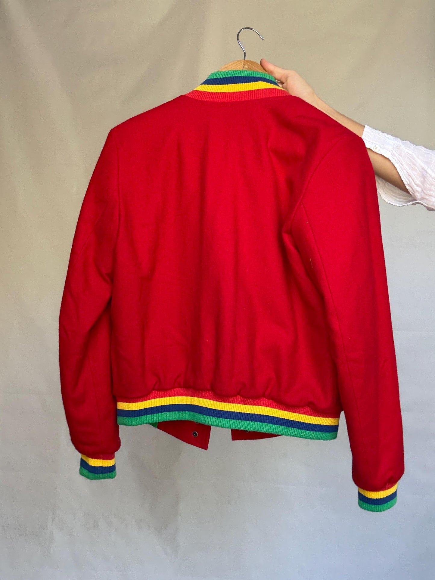 Retro 80s Red Cotton Jacket — additional view 19