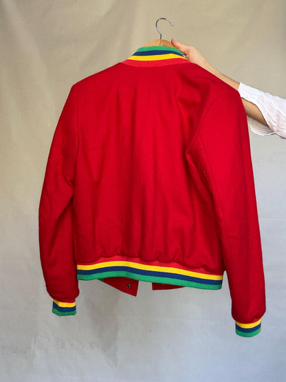 Retro 80s Red Cotton Jacket — additional view 19