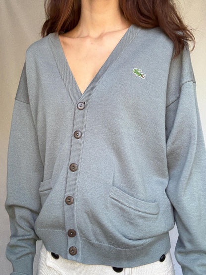 Vintage Gray Wool Blend Cardigan — additional view 10