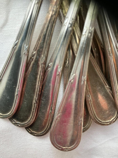 Antique French Silver-Plated Dessert Forks Set — additional view 6