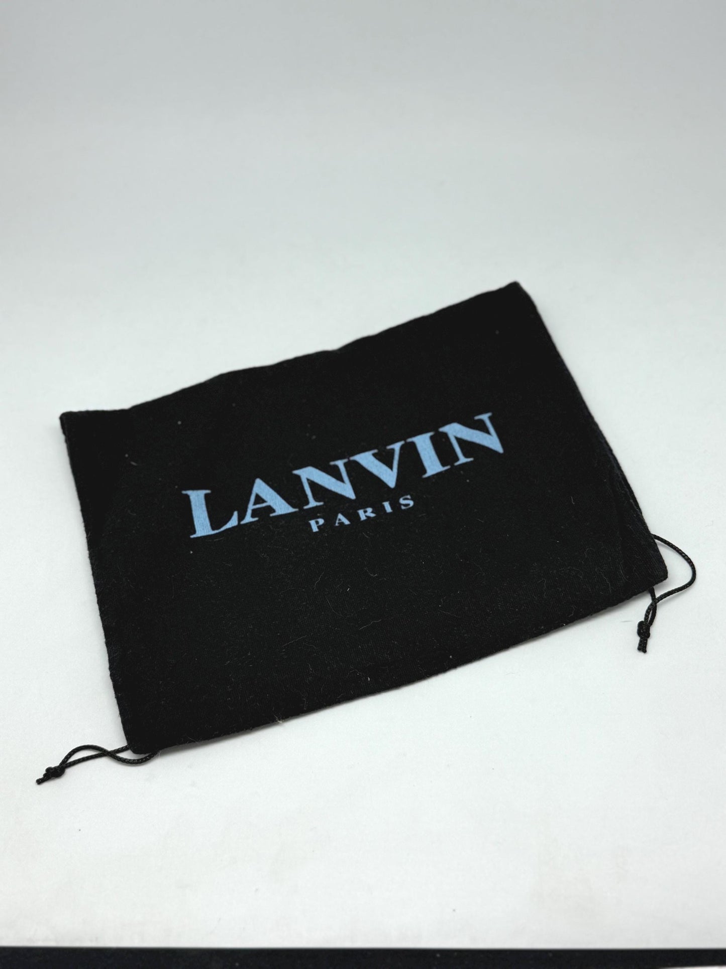 Lanvin Paris Black Logo Drawstring Dust Bag