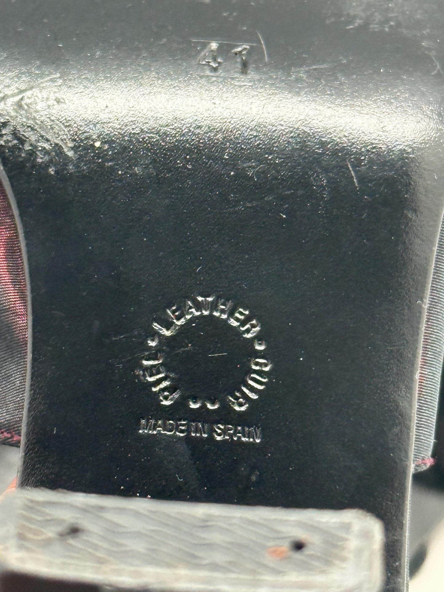 Lodi dark burgundy leather heels, pointed toe, glossy finish, minimalist strap detail, elegant chic, US 11, EU 41, evening wear