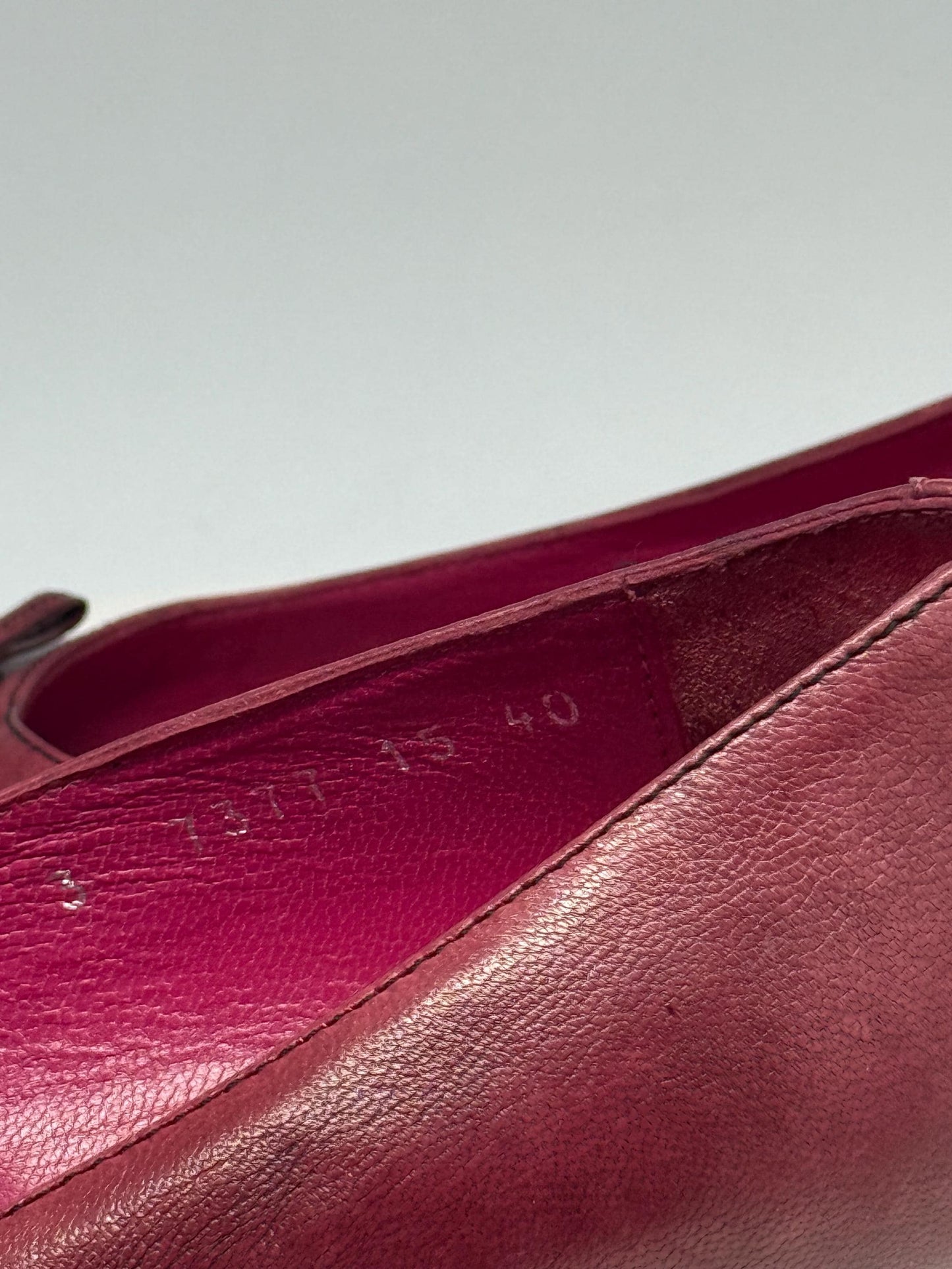 Burgundy Genuine Leather Pointed Toe Heels — additional view 8