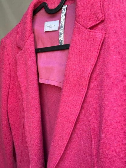 Marella Pink Cotton-Wool Blend Blazer — additional view 16