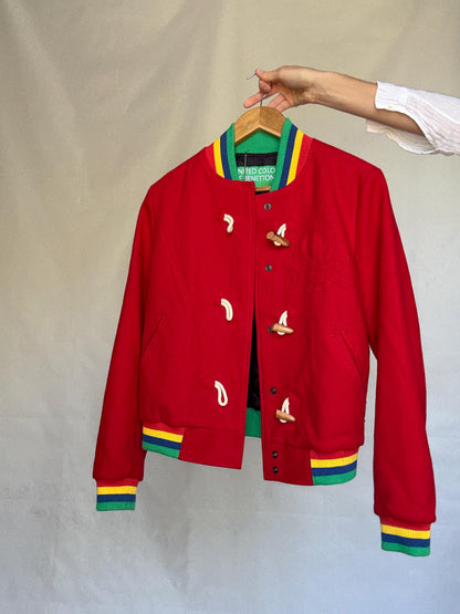 Retro 80s Red Cotton Jacket — additional view 16