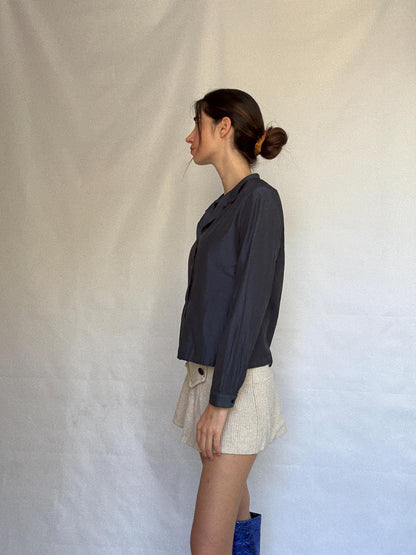 Vintage Adolfo Dominguez Dark Cotton Blouse — additional view 9