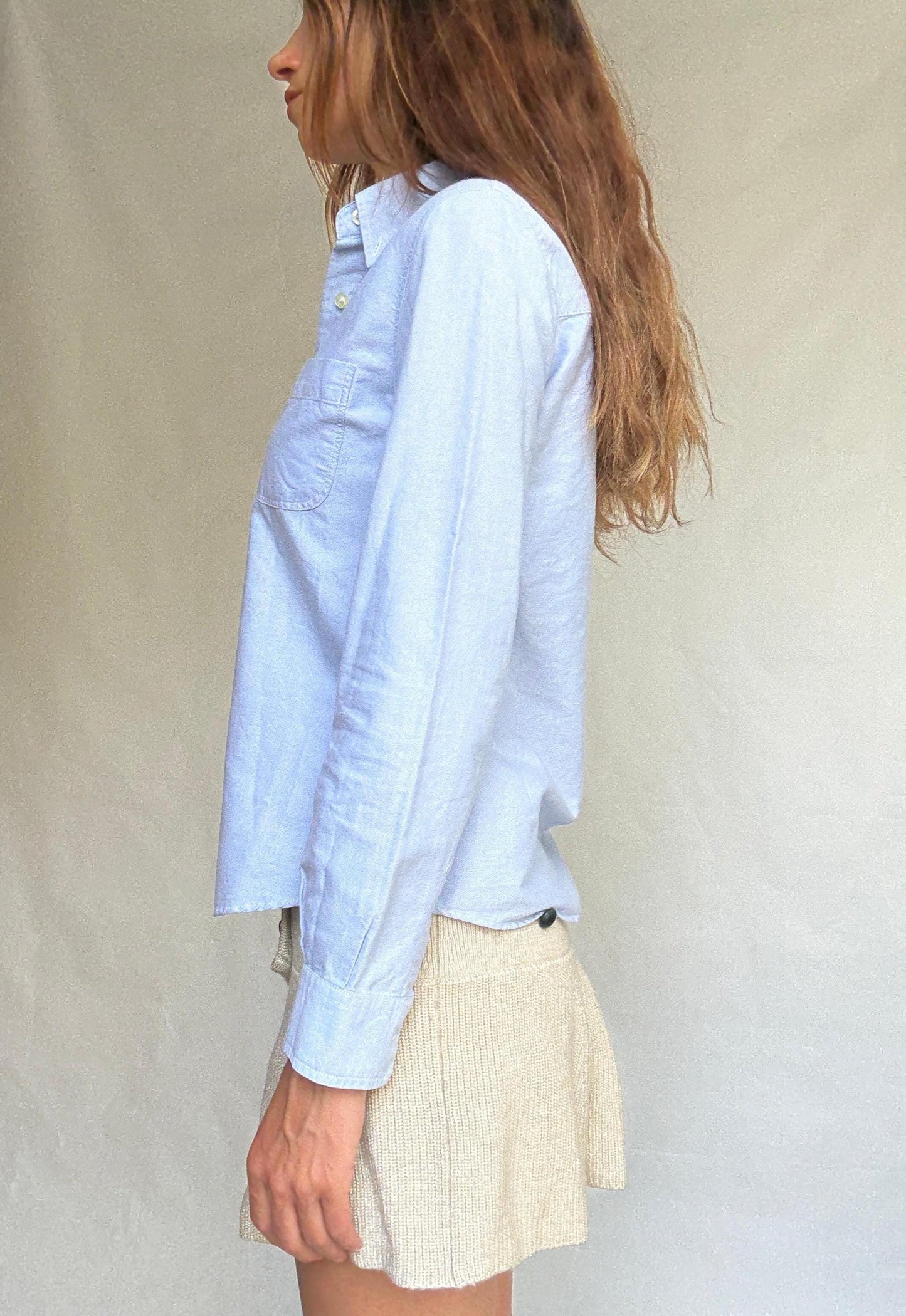 Vintage Thomas Burberry cotton button-up shirt with embroidered logo – classic fit, timeless piece, high quality feel (100% cotton)