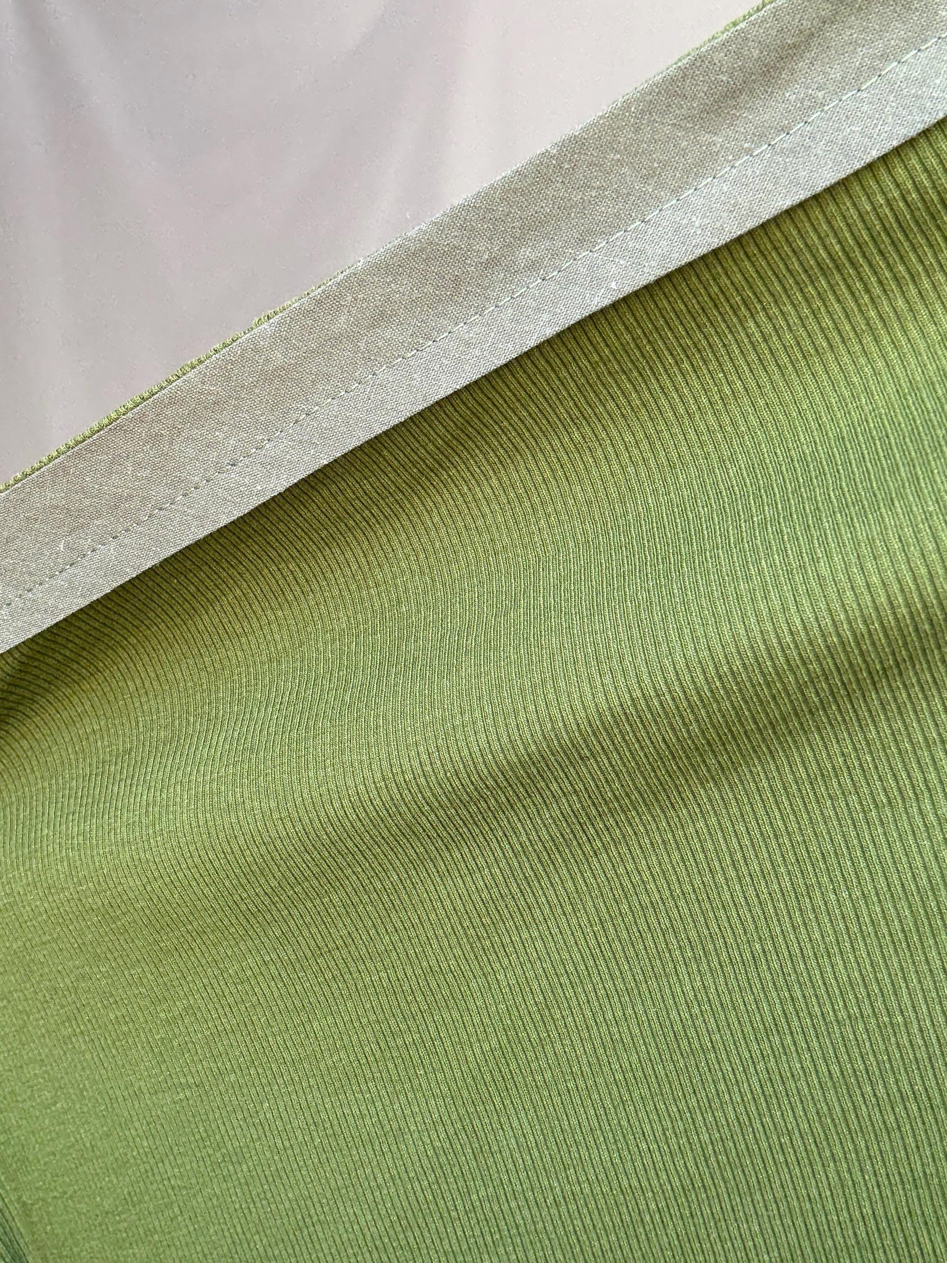 Olive Cotton Scoop Neck Dress — additional view 17