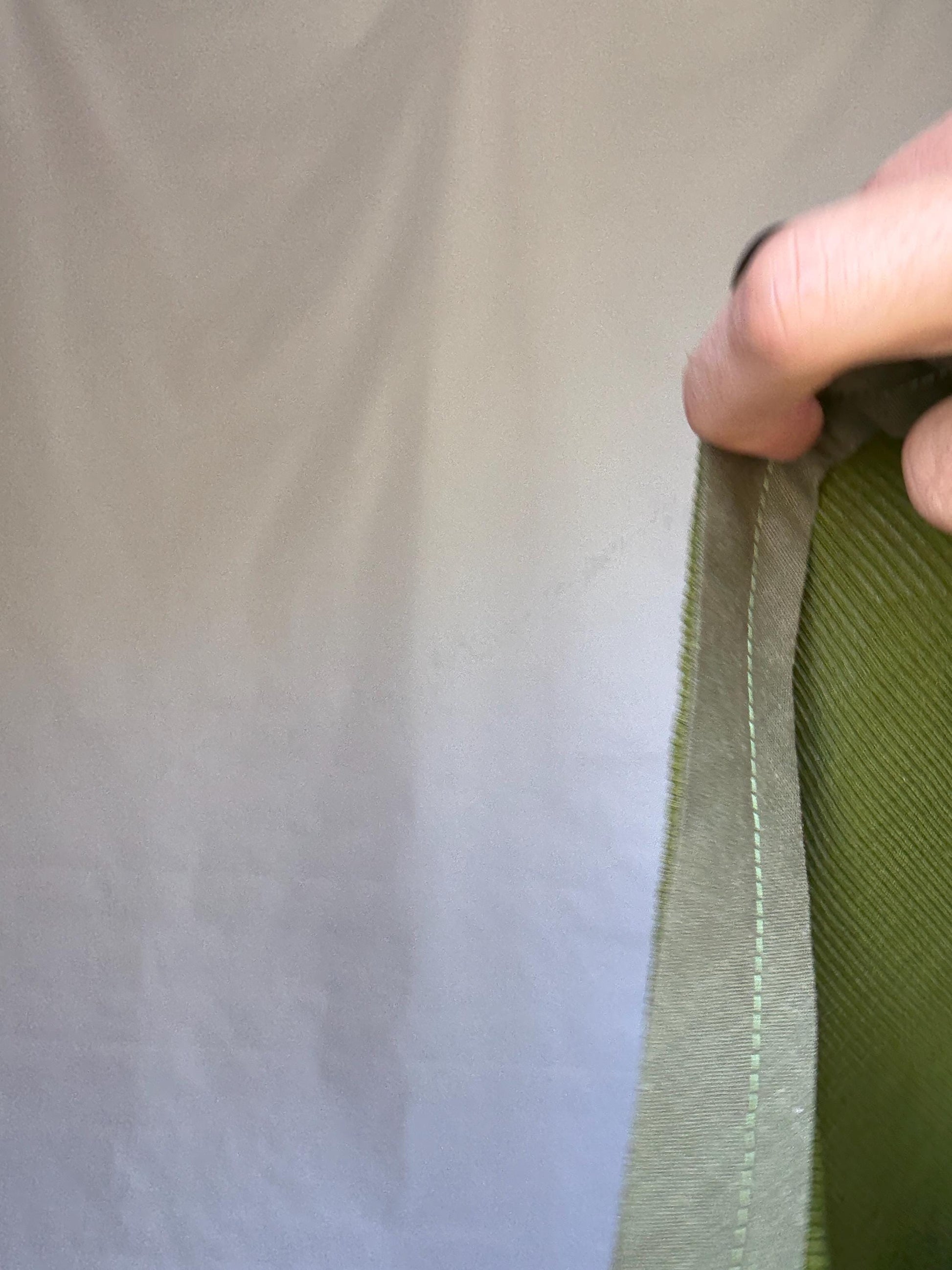 Olive Cotton Scoop Neck Dress — additional view 16