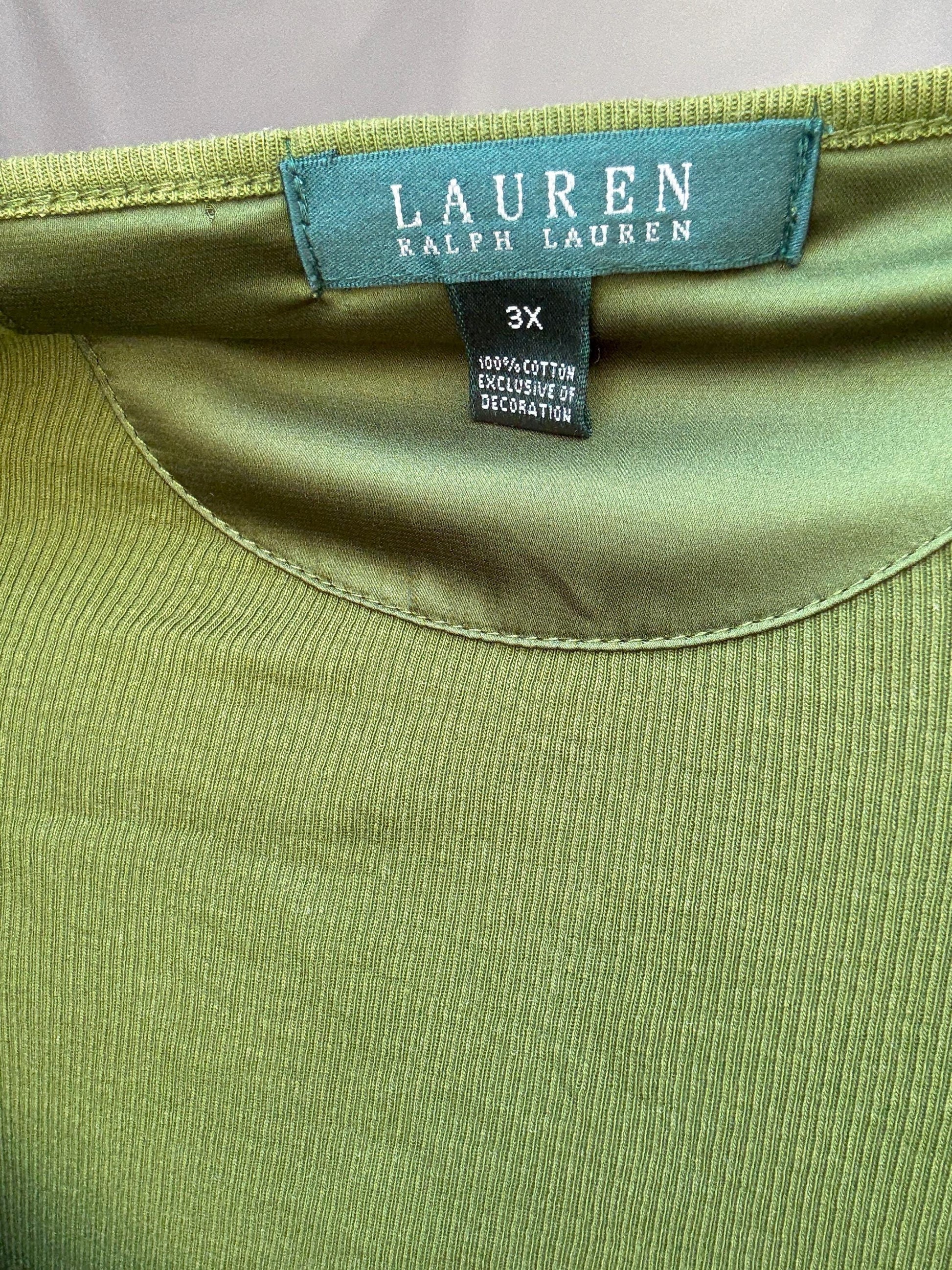 Olive Cotton Scoop Neck Dress — additional view 15