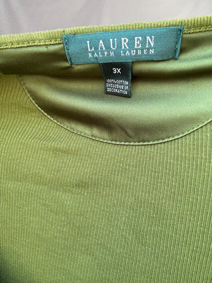 Olive Cotton Scoop Neck Dress — additional view 15