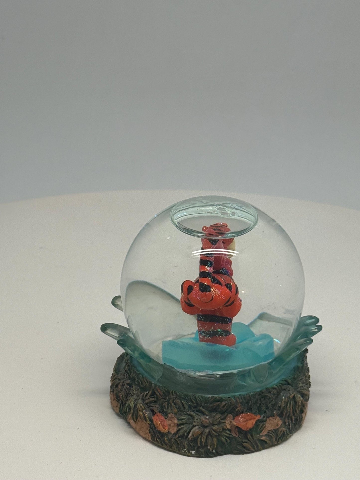Vintage Tigger Snow Globe Decor — back view
