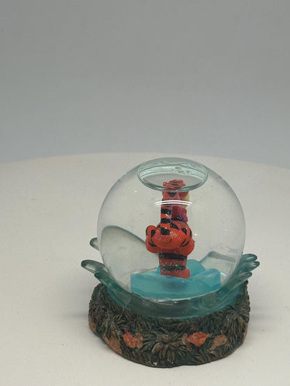 Vintage Tigger Snow Globe Decor — back view