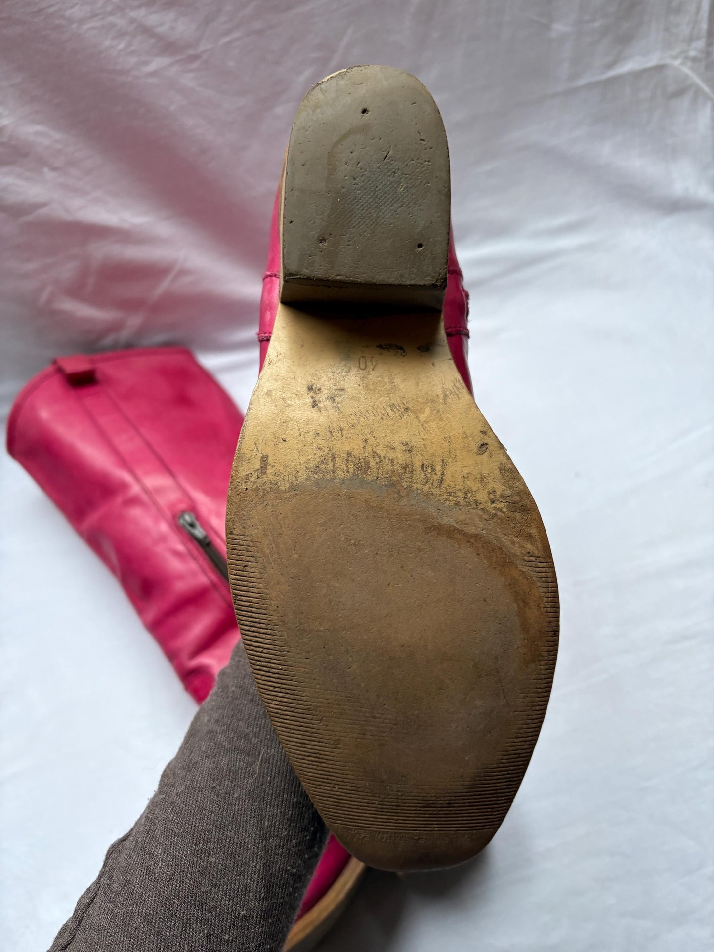 Pink Leather Boots For Statement Outfits — additional view 12