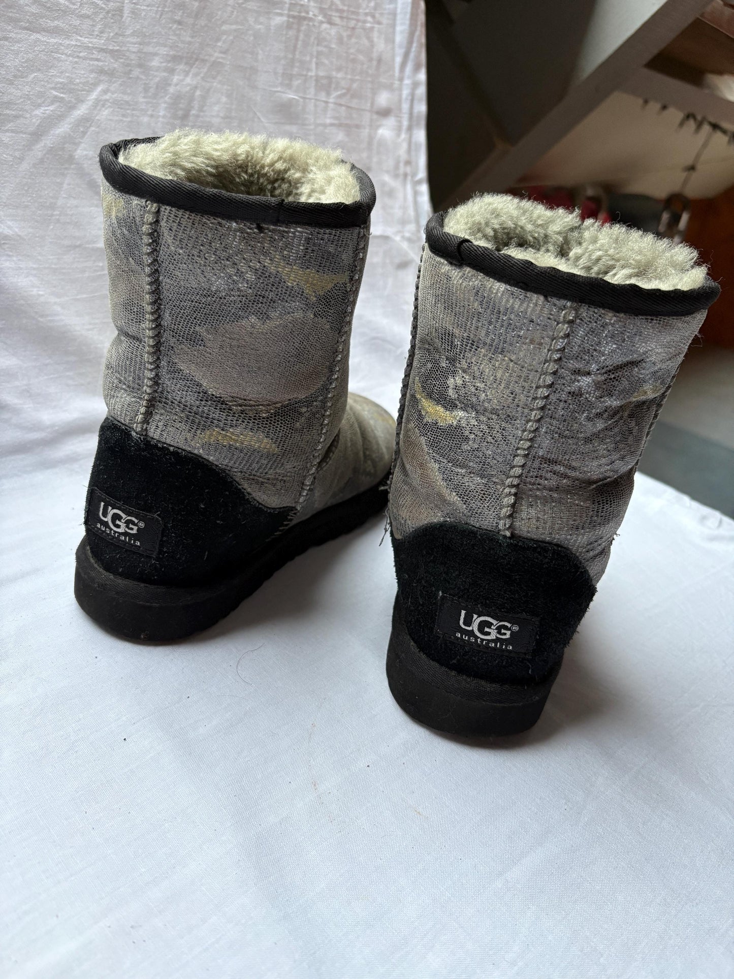 Snake Print Booties in Cozy Chic Style — additional view 6