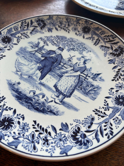 Delfts Blue Vintage Plate Set of Four — additional view 7