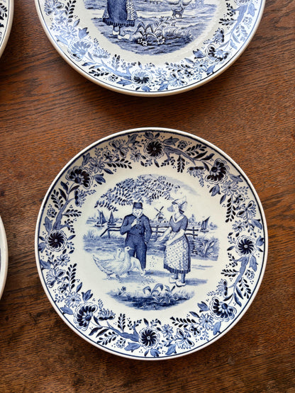 Delfts Blue Vintage Plate Set of Four — additional view 6