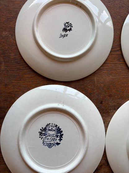 Delfts Blue Vintage Plate Set of Four — additional view 12