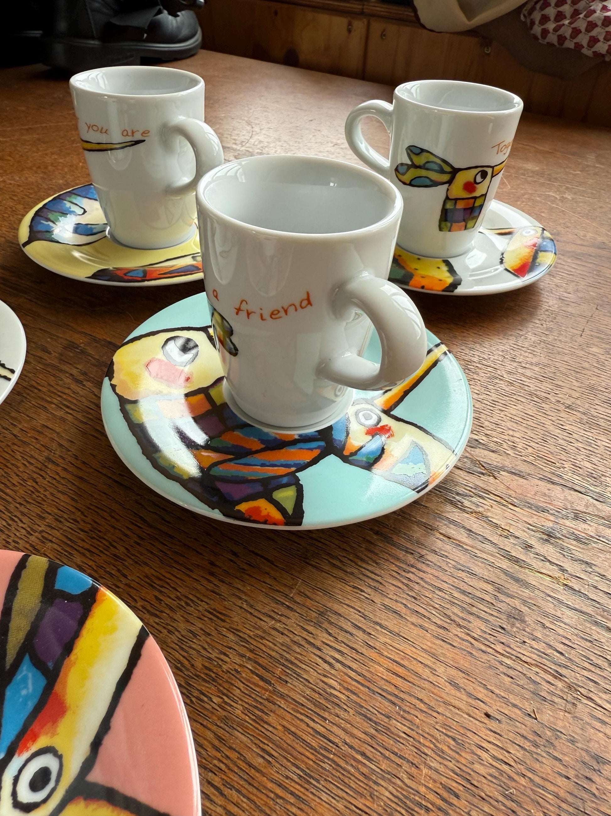 Kahla Espresso Cup Set With Abstract Saucers — additional view 7