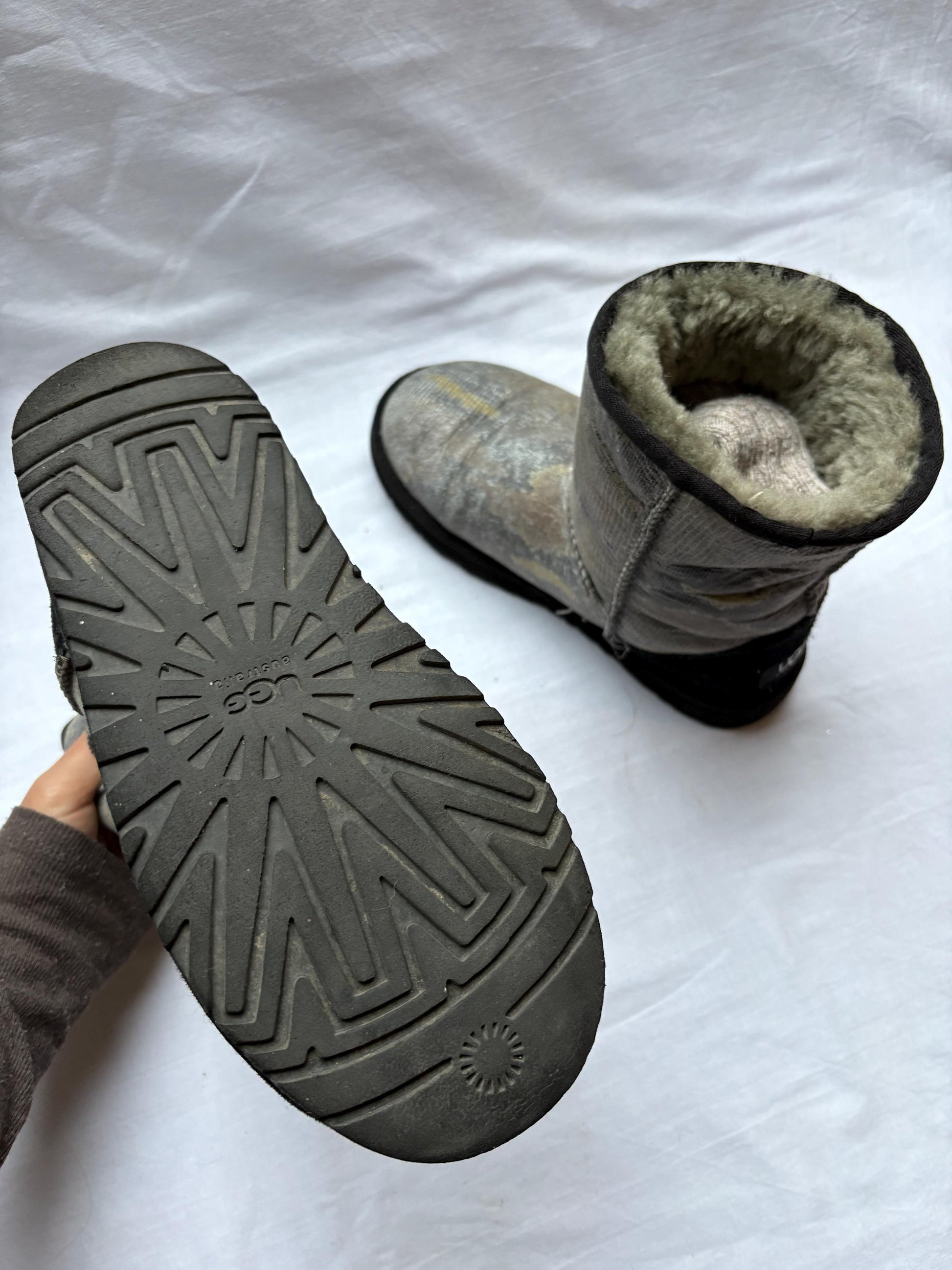 Snake Print Booties in Cozy Chic Style — additional view 10