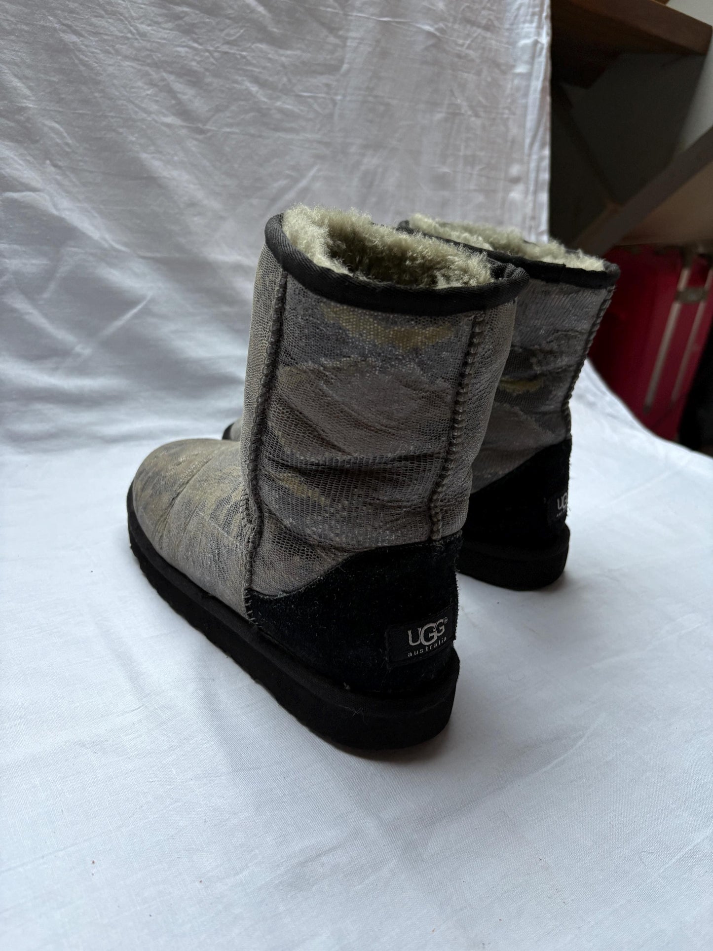 Snake Print Booties in Cozy Chic Style — additional view 8