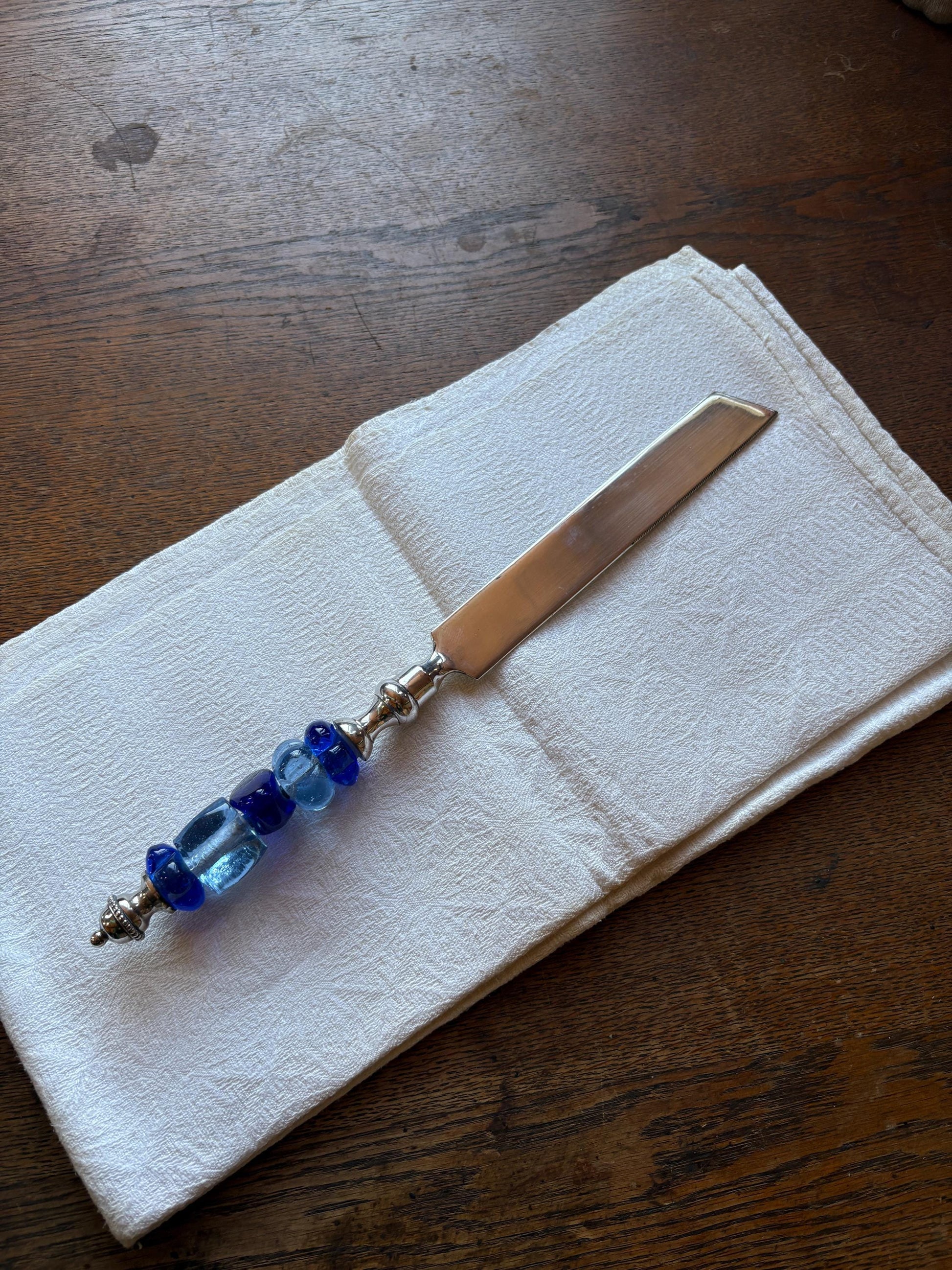 Ornate Silver Plated Butter Knife