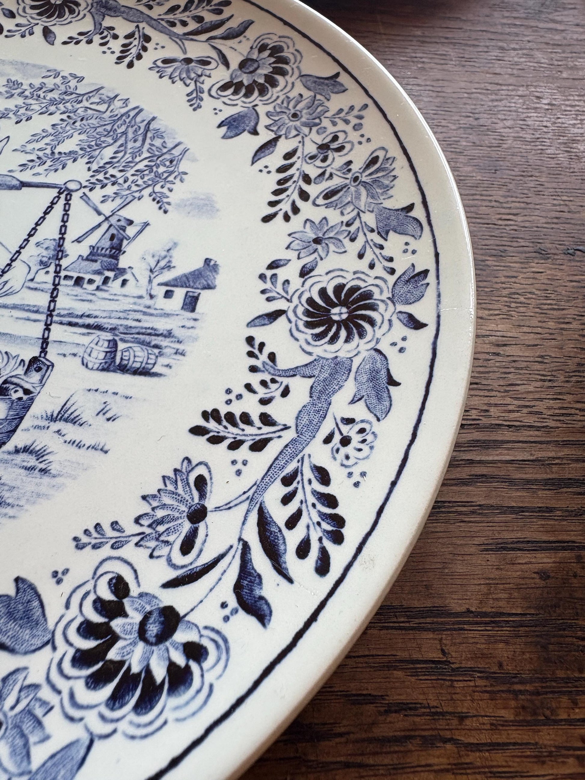 Delfts Blue Vintage Plate Set of Four — additional view 8