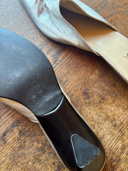 Vintage Silver Pointed Toe Slip-Ons — additional view 13