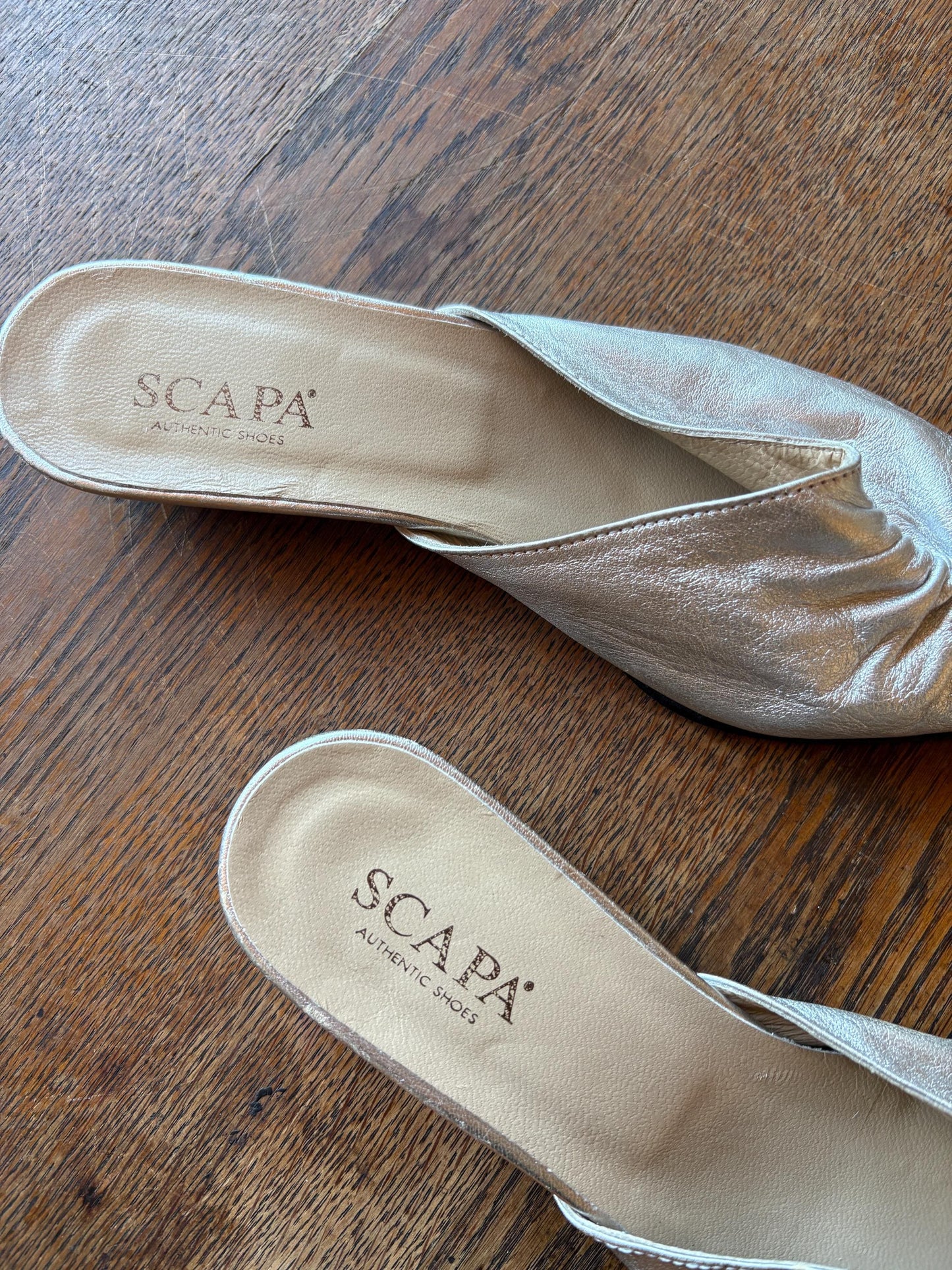 Vintage Silver Pointed Toe Slip-Ons — additional view 10