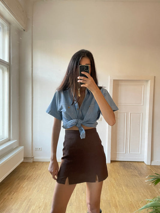 Vintage 80s Oversized Denim Shirt