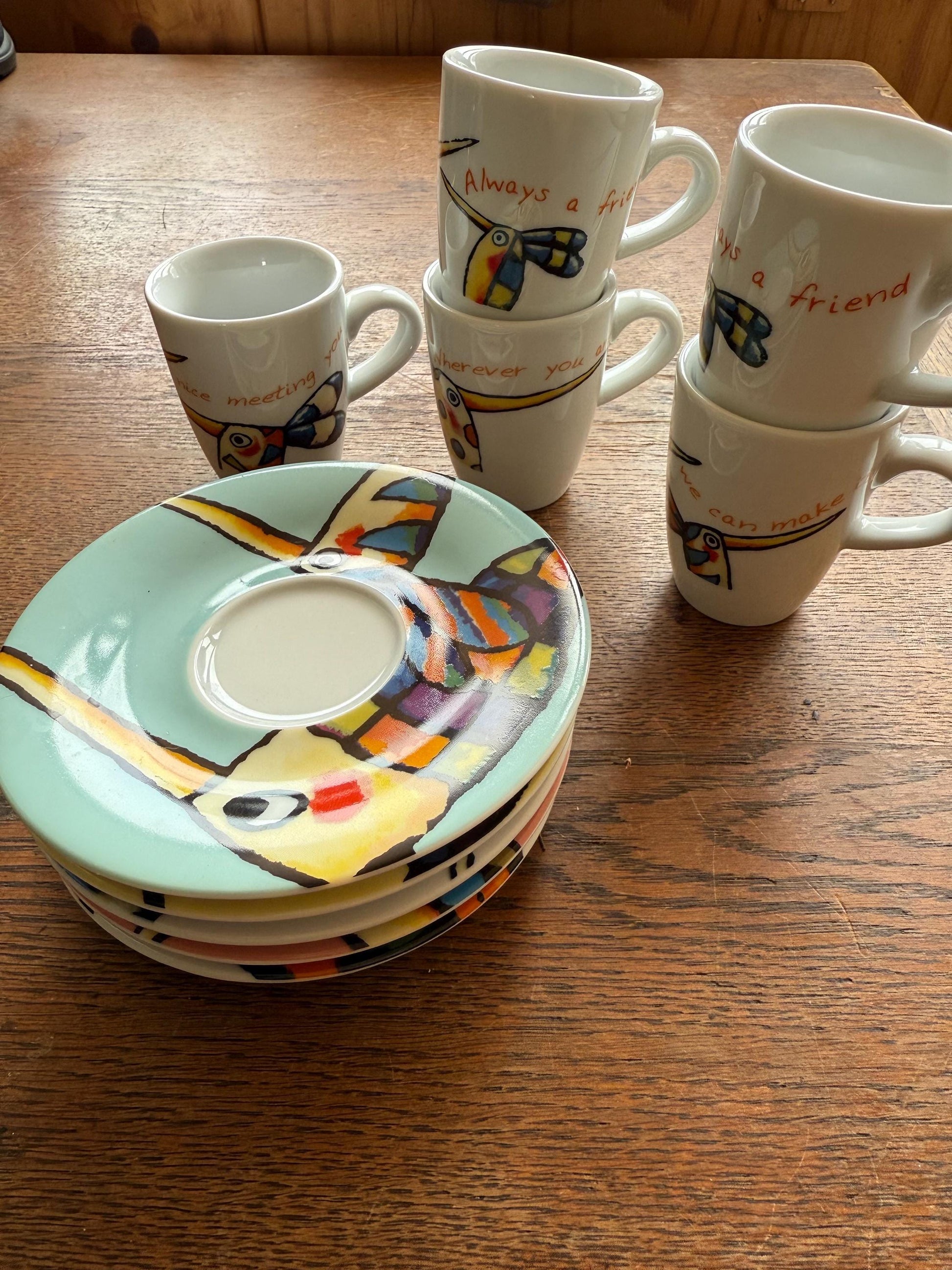 Kahla Espresso Cup Set With Abstract Saucers — additional view 11