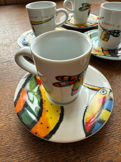 Kahla Espresso Cup Set With Abstract Saucers — additional view 8