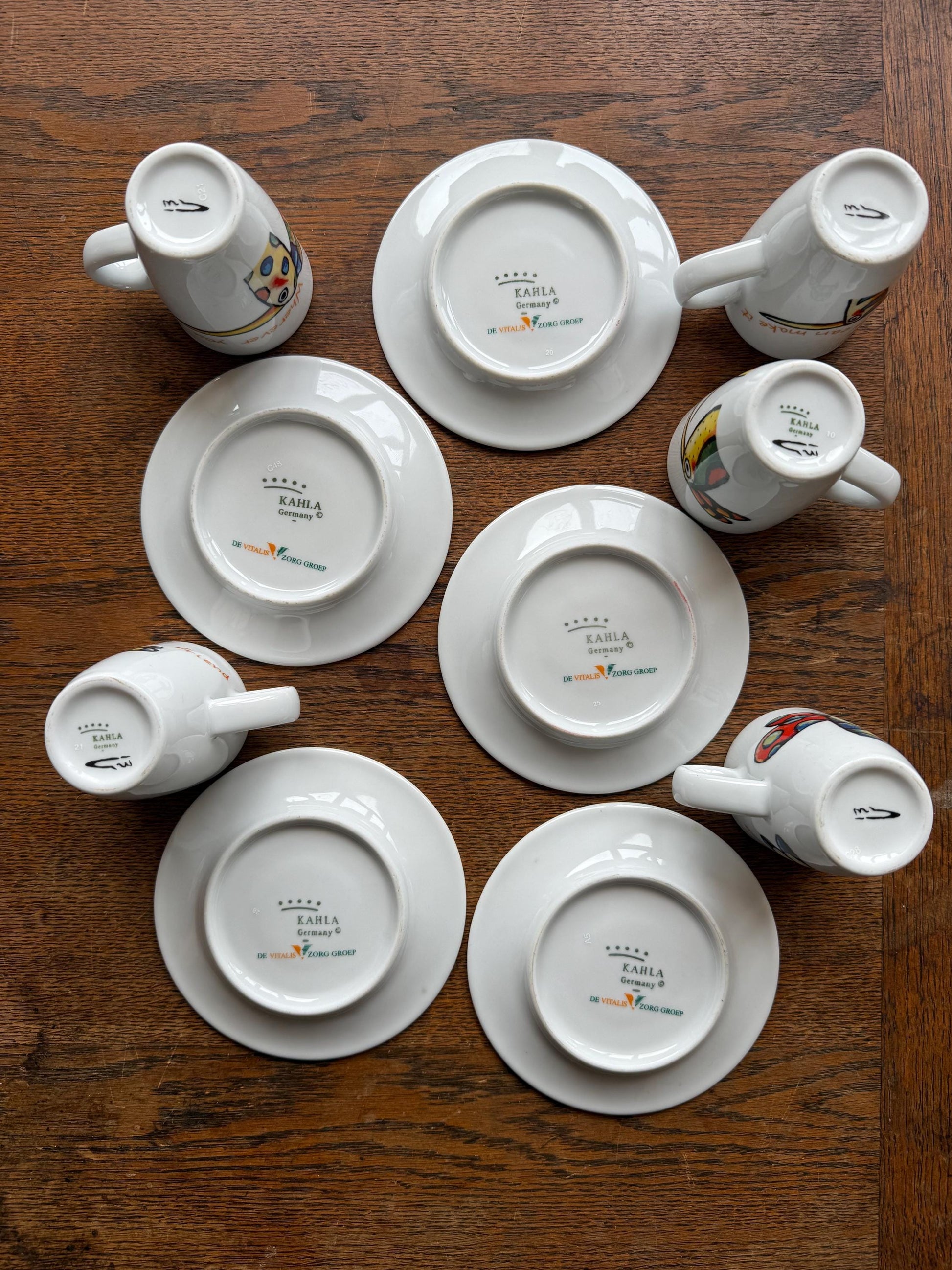 Kahla Espresso Cup Set With Abstract Saucers — additional view 9